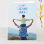 お父さんの日 エレガント カスタム フォト , お父さん愛 カード (黄色い花)