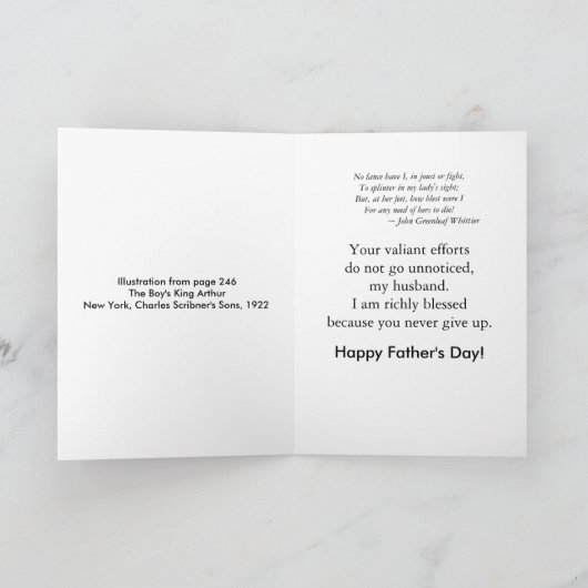 お父さんの日 カード (内部)