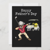 お父さんの日 ゴルファー ダブリング 黒 シーズンカード (正面)