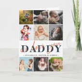 お父さんの日 フォト コラージュ カード (正面)