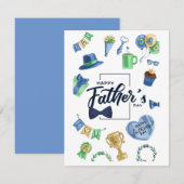 お父さんの日 フラット ノート カード (正面/裏面)