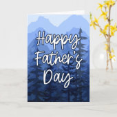 お父さんの日 ブルーマウンテンの森 カード (黄色い花)