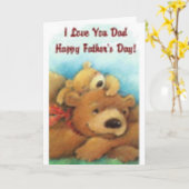 お父さんの日、愛してる カード (黄色い花)