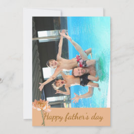 お父さんの日 現代の家族写真 彼のために シーズンカード