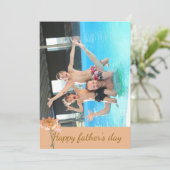 お父さんの日 現代の家族写真 彼のために シーズンカード (スタンド正面)