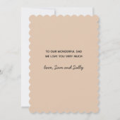 お父さんの日 現代風 2 枚の写真 コラージュ グリーティング カード (裏面)