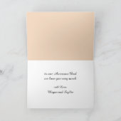 お父さんの日 現代 ミニマル フォトカード カード (内部)