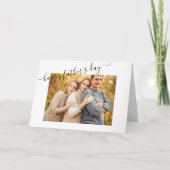 お父さんの日 現代 ミニマル フォト カード (正面)