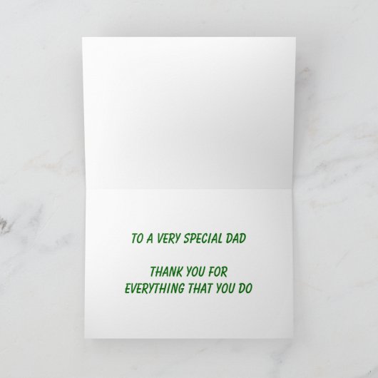 お父さんの日、虫のコオロギの車とパパ カード (内部)