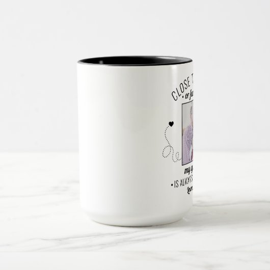 お父さんの日/誕生日のパパおじいちゃんが子どもの写真 マグカップ (中央)