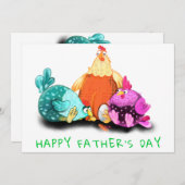 お父さんの日 – 鶏が卵を孵化させるのを待つ (正面/裏面)