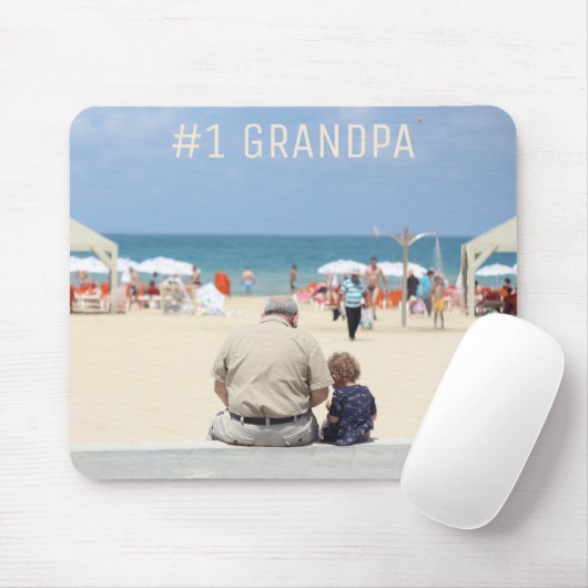お父さんの日#1おじいちゃんのカスタム写真 マウスパッド (マウス)