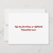 お父さんの日BBQ招待家族懇親会 招待状 (裏面)