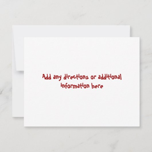 お父さんの日BBQ招待家族懇親会 招待状 (裏面)