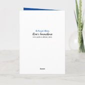 お父さんの最高の日 面白い好きな息子より カード (裏面)