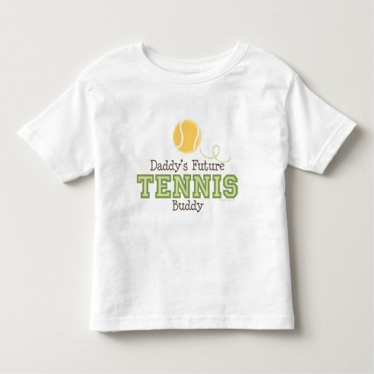 お父さんの未来のテニスの相棒の幼児のティー トドラーTシャツ (正面)