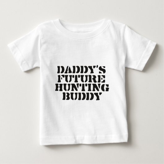 お父さんの未来の狩りの相棒 ベビーTシャツ (正面)