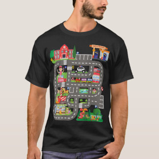 お父さんの背中でレースゲーム おもしろい父の日 Tシャツ