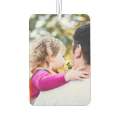 お父さんの誕生日にカスタム写真をパーソナライズ カーエアーフレッシュナー (裏面)