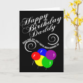 お父さんの誕生日を要約する カード (黄色い花)