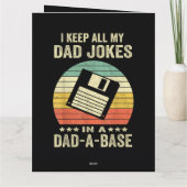 お父さんの面白いジョークが詰まった dad-a-Base カード (裏面)