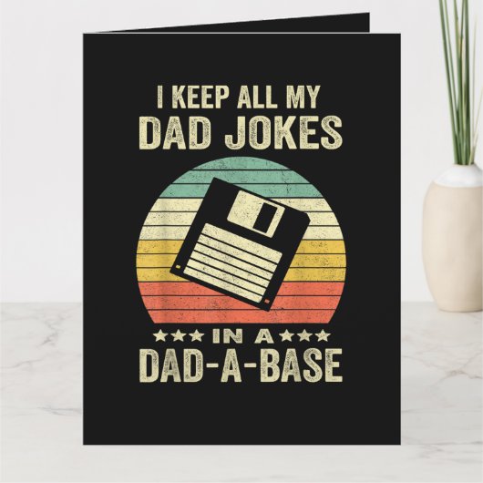 お父さんの面白いジョークが詰まった dad-a-Base カード (正面)