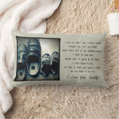 お父さんの靴の枕 ランバークッション (ブランケット)