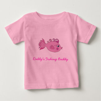 お父さんの魚釣りの相棒 ベビーTシャツ