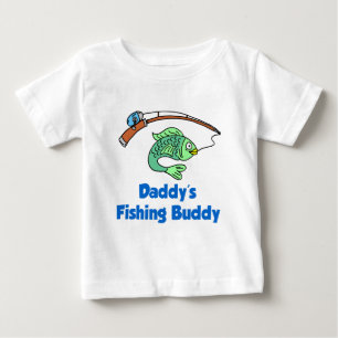 お父さんの魚釣りの相棒 ベビーTシャツ