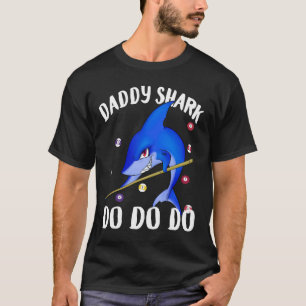 お父さんの鮫のビリヤード Tシャツ