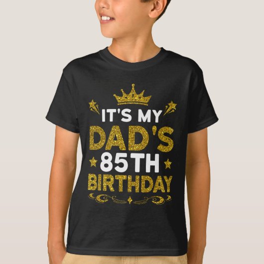 お父さんの85歳の誕生日 おめでとう 85歳 Tシャツ (正面)