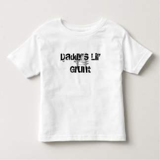 お父さんのLilのうなり声Lineboyの黒いですか灰色の幼児のティー トドラーTシャツ