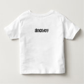 お父さんのLilのうなり声Lineboyの黒いですか灰色の幼児のティー トドラーTシャツ (裏面)