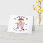 お父さんのLilの女の子 カード (黄色い花)