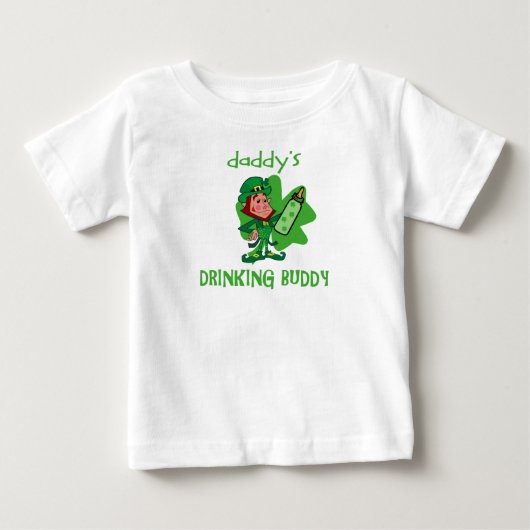 お父さんのSt Patの飲む相棒 ベビーTシャツ (正面)