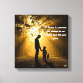 🖼️お父さんはウォールアートに憧れる人 キャンバスプリント (正面)