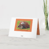 お父さんはタイムアウトのおもしろいな写真カードを必要とします カード (裏面)