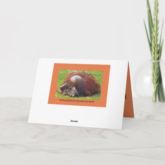 お父さんはタイムアウトのおもしろいな写真カードを必要とします カード (裏面)