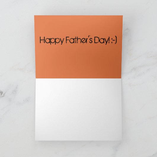 お父さんはタイムアウトのおもしろいな写真カードを必要とします カード (内部)