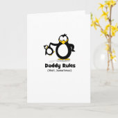 お父さんはペンギンを支配します カード (黄色い花)