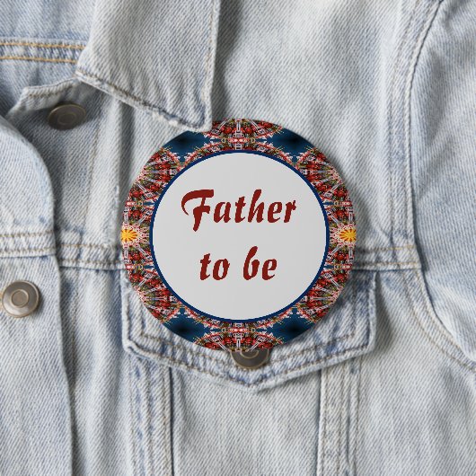 お父さんは抽象芸術サークルパターン 缶バッジ (インサイチュ)