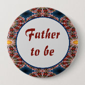 お父さんは抽象芸術サークルパターン 缶バッジ (正面)