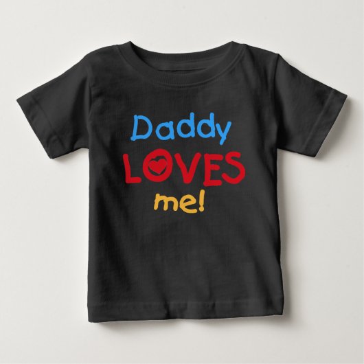 お父さんは私を愛します ベビーTシャツ (正面)
