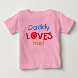 お父さんは私を愛します ベビーTシャツ
