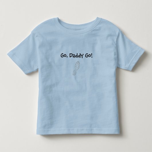 、お父さんは行きます行きます! トドラーTシャツ (正面)
