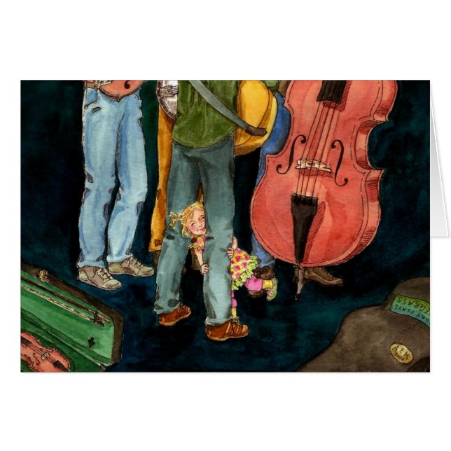 お父さんはBluegrassを遊びます (正面横)