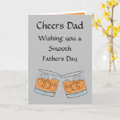お父さんへのウィスキー 誕生日プレゼント カード (黄色い花)