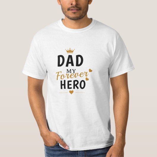 お父さんへのカスタムギフト Tシャツ (正面)