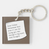 お父さんへのキーチェーン (1) (離れた場所からの贈り物) キーホルダー (裏面)