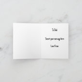 お父さんへのパイチャートの父の日カード カード (内部)